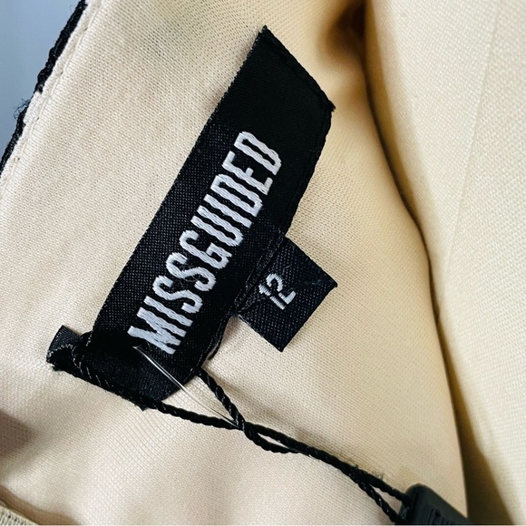 Missguided x Nordstrom Strappy Midi Bodycon Lace Dress- Size US 8 UK 12 - Picture 11 of 13